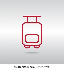 Bag tourist web icon
