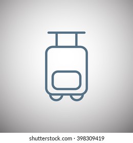 Bag tourist web icon