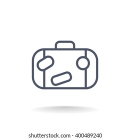 Bag tourist web icon