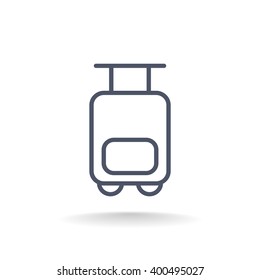 Bag tourist web icon
