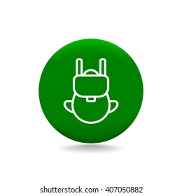 Bag tourist web icon