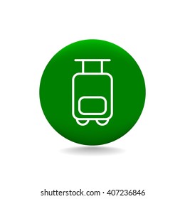 Bag tourist web icon