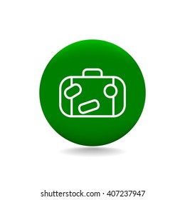 Bag tourist web icon