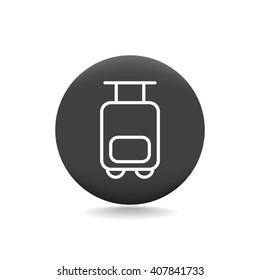 Bag tourist web icon