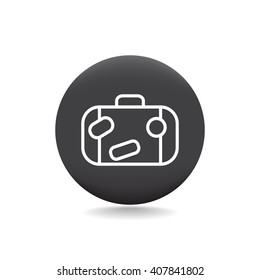 Bag tourist web icon