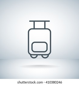 Bag tourist web icon
