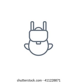Bag tourist web icon
