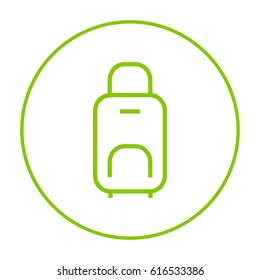 bag travel baggage line vector icon