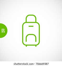 bag travel baggage line vector icon