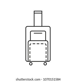 Bag for travel holiday icons