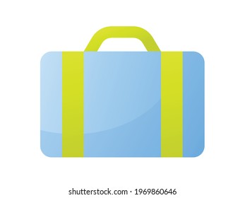 bag travel single isolated icon with smooth style