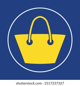 Bag trendy icon proud abstract vector illustration colorful artwork lovely design.eps