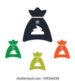 Bag with turd icon