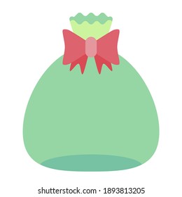 bag using soft color and flat style