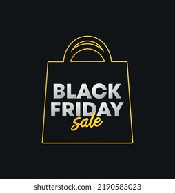 
Bag vector for Black Friday sales