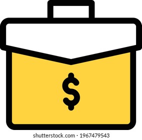 icono de la línea de clavija del vector de bolsa