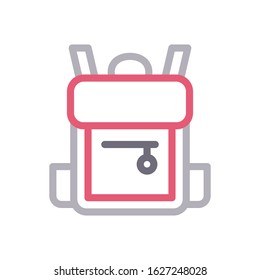 bag vector color line icon 