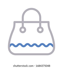 bag vector color line icon 