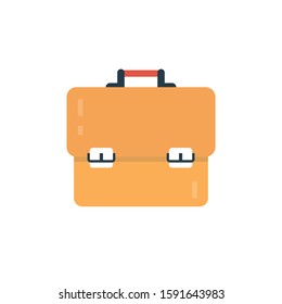 bag vector flat color icon 