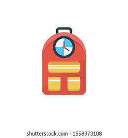 bag vector flat colour icon 