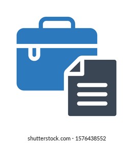 bag vector glyph color  icon 