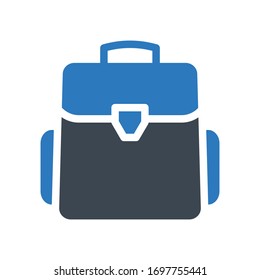 Taschenfarbensymbol für die Vektorillustration 