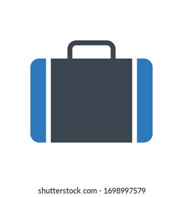 icono de color de glifo vectorial de bolsa 