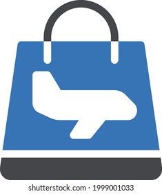 bag vector glyph colour icon