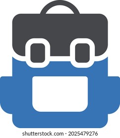 bag vector glyph colour icon