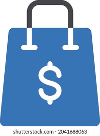 bag vector glyph colour  icon