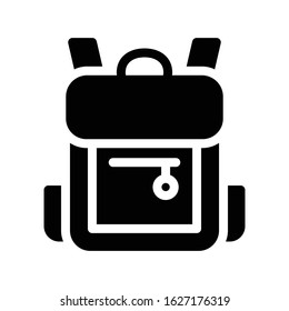 bag vector glyph flat icon 