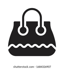 bag vector glyph flat icon 
