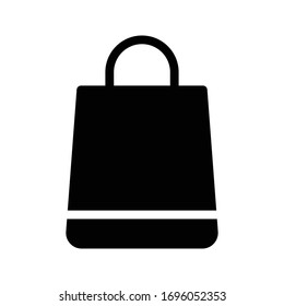 icono plano de glifo vectorial de bolsa 