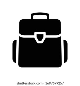 bag vector glyph flat icon 