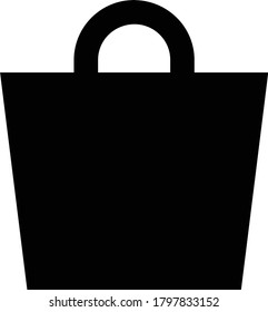 bag vector glyph flat icon 