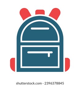 Bag Vector Glyph Two Color Icons For Personal And Commercial Use.
