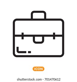 Bag Vector Icon. Case flat symbol