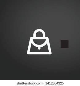 Bag vector icon. Bag concept stroke symbol design. Thin graphic elements vector illustration, outline pattern for your web site design, logo, UI. EPS 10.