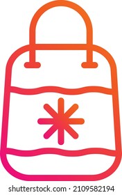 Ilustración de diseño de icono de vector de bolsa