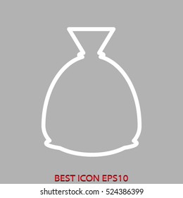 bag vector icon, eps10