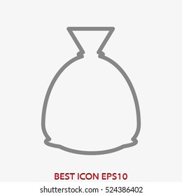 bag vector icon, eps10