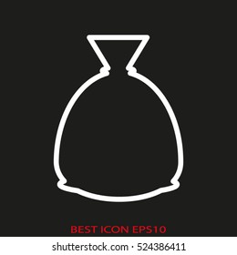 bag vector icon, eps10
