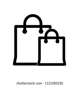Bag vector icon, flat shopping symbol. Simple best illustration for web or mobile app