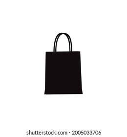 Icono de vector de bolsa, símbolo de compra plano