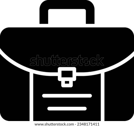 Bag Vector Icon Glyph Style
