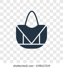 Bag vector icon isolated on transparent background, Bag transparency logo concept