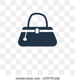 Bag vector icon isolated on transparent background, Bag transparency concept can be used web and mobile