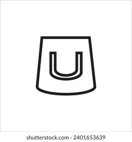 Beutel-Vektorsymbol-Vorlage