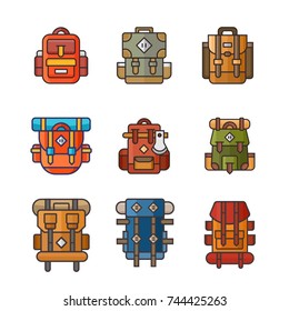 Bag vector icon logo design illustration