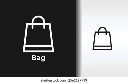Bag Vector, Icon Or Logo Sign Isolated Symbol Illustration